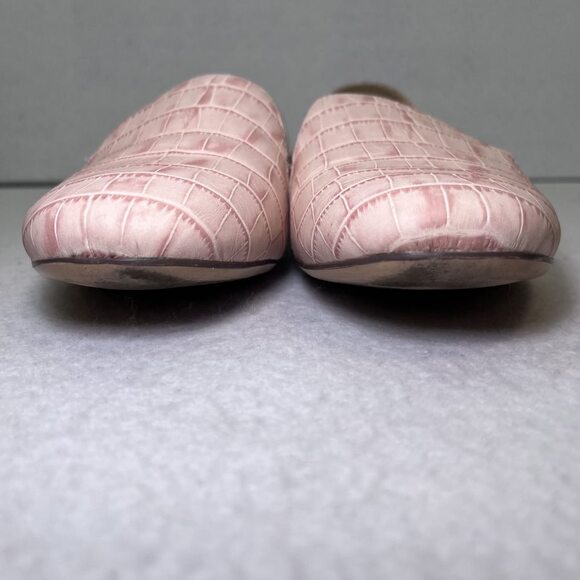 Naturalizer Emiline crocodile pattern leather rose pink womens 9-1/2 WIDE - Picture 8 of 11